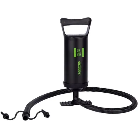 Abbey Camp double-action hand pump, black