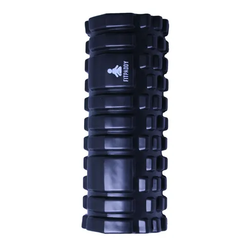 Rouleau de massage Fitpaddy MROLLER01, EVA texturé, noir, vue 3