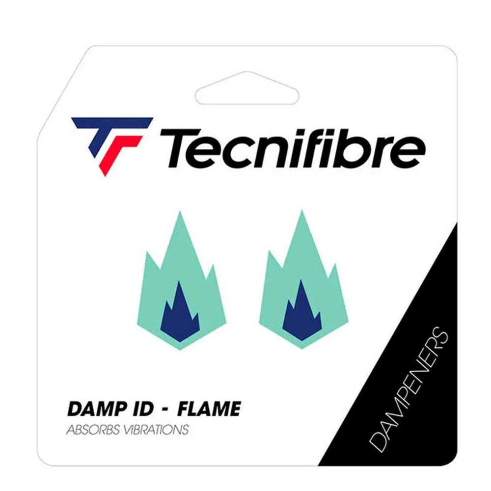 Tecnifibre Flame Damp ID antivibrador turquesa, pack de 2