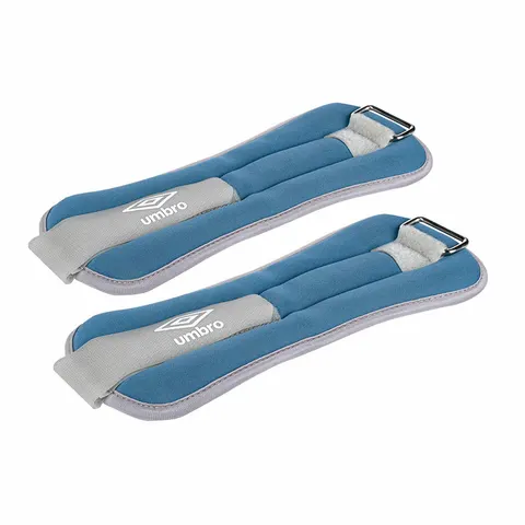 Umbro ankle and wrist weights, 2 × 500 g, blue