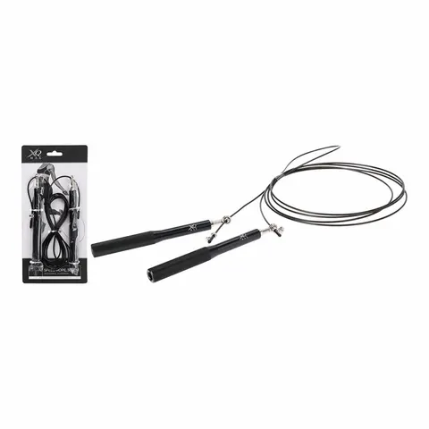 XQ Max Speed Pro skipping rope with handles, black